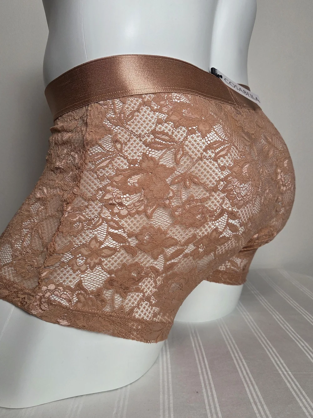 Cosabella Brown Lace Boxer Briefs